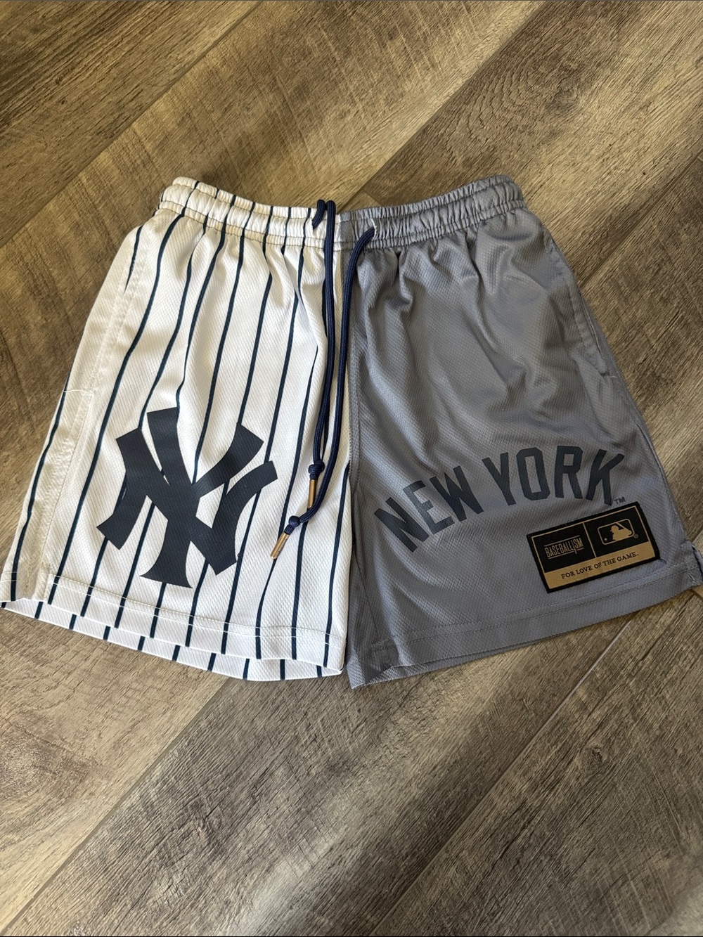 Baseballism New York Yankees Split-Panel Mesh Shorts